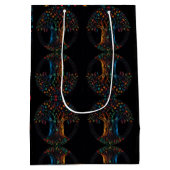 Baum des Lebens in voller gläserner Mosaikfarbe Mittlere Geschenktüte (Rückseite)