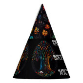 Baum des Lebens in voller gläserner Mosaikfarbe Partyhütchen (Links)