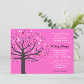 Baum des Lebens Jüdische Namensgebung für Kinder Einladung (Stehend Vorderseite)