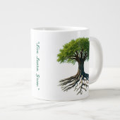 "Baum des Lebens" Jumbo-Tasse (Vorderseite Rechts)