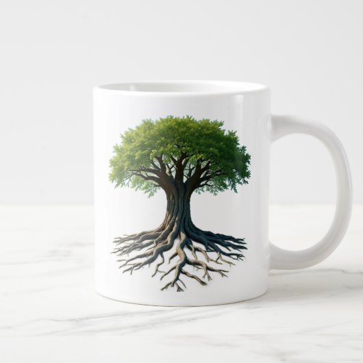 "Baum des Lebens" Jumbo-Tasse (Rechts)