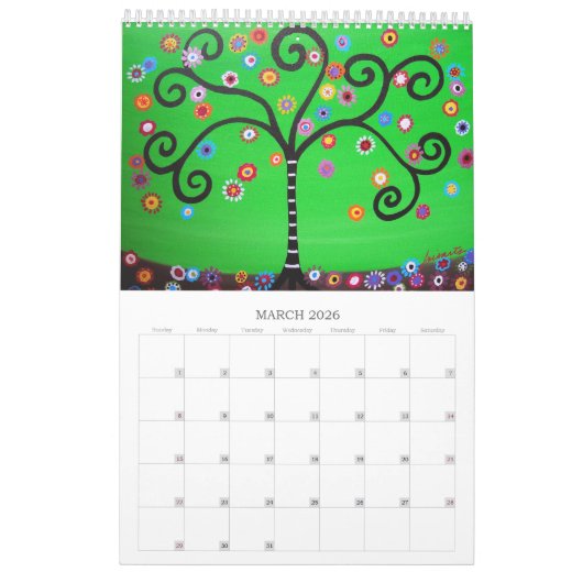 Baum des Lebens Kalender (Mär 2026)