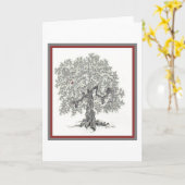 Baum des Lebens Karte (Gelbe Blume)