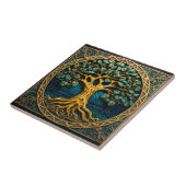 Baum des Lebens keltische Fliesendesign Fliese (Seite)