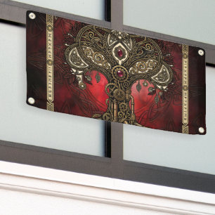 Baum des Lebens – keltischer gotischer Steampunk Banner