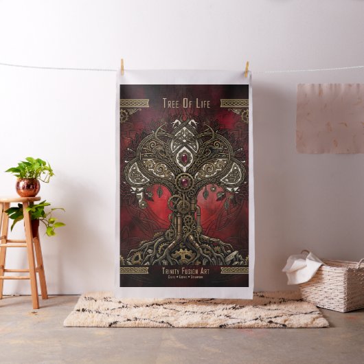 Baum des Lebens – keltischer gotischer Steampunk Stoff (Beispiel)