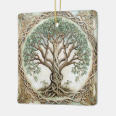 Baum des Lebens keltischer Knoten Keramikornament (Links)