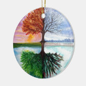 Baum des Lebens Keramik Ornament (Links)