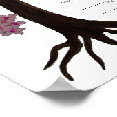 Baum des Lebens Ketubah & Granatäpfel, Portrait (r Poster (Ecke)