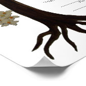 Baum des Lebens Ketubah & Granatäpfel, Portrait (s Poster (Ecke)