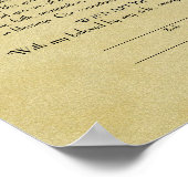 Baum des Lebens Ketubah mit einem hebräischen Zita Poster (Ecke)