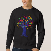 Baum des Lebens Krone Wald Liebe Bäume Sweatshirt (Vorderseite)