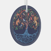 Baum des Lebens Kunst, Baum des Lebens Ornament Aus Glas (Vorderseite Rechts)