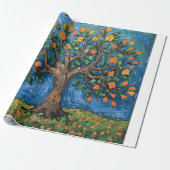 Baum des Lebens Kunstwerk, keltisch Geschenkpapier (Ungerollt)