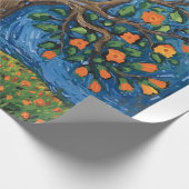 Baum des Lebens Kunstwerk, keltisch Geschenkpapier (Ecke)