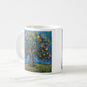 Baum des Lebens Kunstwerk, keltisch Kaffeetasse (Vorderseite Links)