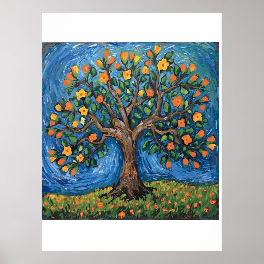 Baum des Lebens Kunstwerk, keltisch Poster (Vorne)
