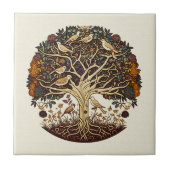 Baum des Lebens, Langvögel Fliese (Vorderseite)