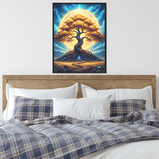 Baum des Lebens Leinwanddruck (Insitu (Schlafzimmer))