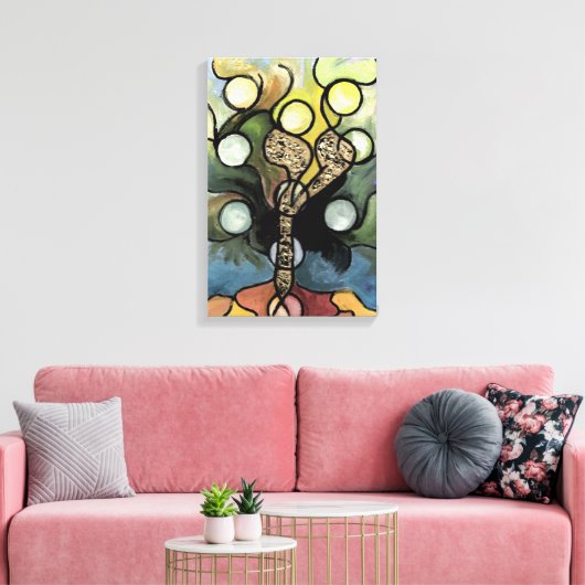 Baum des Lebens Leinwanddruck (Insitu (Wohnzimmer))