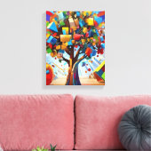Baum des Lebens. Leinwanddruck (Insitu (Wohnzimmer))