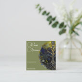 Baum des Lebens Luna Quadratische Visitenkarte (Stehend Vorderseite)