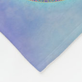 Baum des Lebens - Mandala Nahtloses Muster 1 Fleecedecke (Ecke)
