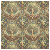 Baum des Lebens Mandala Spirituelles Designmuster  Stoff (Muster)