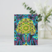 Baum des Lebens Mandala von Amelia Carrie Postkarte (Stehend Vorderseite)