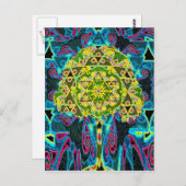 Baum des Lebens Mandala von Amelia Carrie Postkarte (Vorne/Hinten)