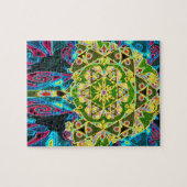 Baum des Lebens Mandala von Amelia Carrie Puzzle (Horizontal)