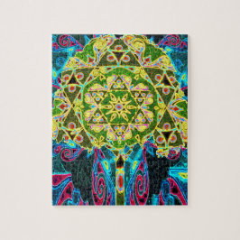 Baum des Lebens Mandala von Amelia Carrie Puzzle