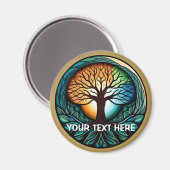 Baum des Lebens - Maßgeschneidertes Küchenmagnet Magnet (Vorderseite/Rückseite)