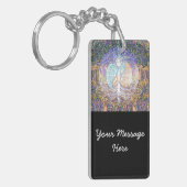 Baum des Lebens mit dem Ying Yang- und Herzsymbol Schlüsselanhänger (Vorderseite links)