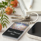 Baum des Lebens mit dem Ying Yang- und Herzsymbol Schlüsselanhänger (Vorderseite rechts)