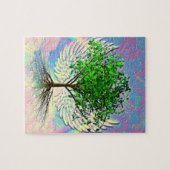 Baum des Lebens mit Engels-Flügeln Puzzle (Horizontal)