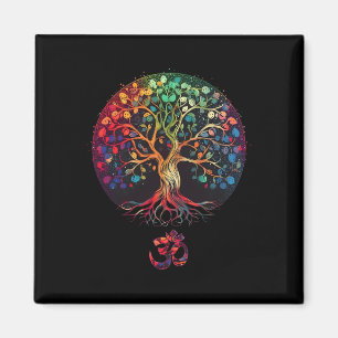 Baum des Lebens mit Om-Symbol Yoga Magnet