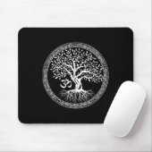 Baum des Lebens mit Om-Symbol Yoga Zen Meditation Mousepad (Mit Mouse)