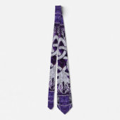 Baum des Lebens mit Triquetra Amethyst und Silber Krawatte (Rückseite)