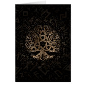 Baum des Lebens mit Triquetra auf Futhark Muster (Vorne)