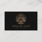 Baum des Lebens mit Triquetra Visitenkarte (Vorderseite)