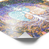 Baum des Lebens mit zartem Yang und Herzsymbol Fotodruck (Ecke)