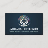 Baum des Lebens - Mitgefühl - herzzentrierte Unter Visitenkarte (Vorderseite)