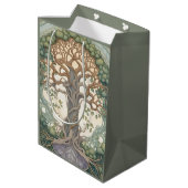 Baum des Lebens Mittlere Geschenktüte (Rückseite Schrägansicht)