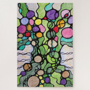 Baum des Lebens Moderne Kunst Puzzle