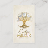 Baum des Lebens - Monde - Gold und Perle Visitenkarte (Vorderseite)