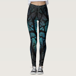 Baum des Lebens - Mosaik des Mystischen Waldes Leggings