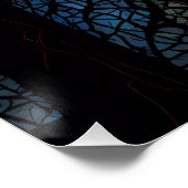 Baum des Lebens - Mosaik des Mystischen Waldes Poster (Ecke)