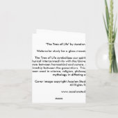 "Baum des Lebens" Notecard durch Ascalon Studios Karte (Rückseite)
