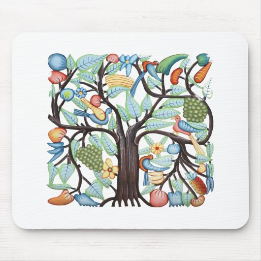 Baum des Lebens - Pastell Mousepad (Vorne)
